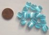15 9mm Flat Square Fiber Optic Aqua